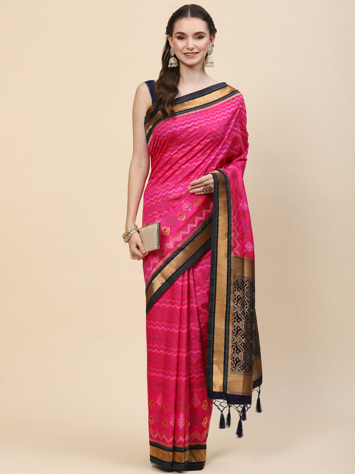 Zari Jaal Handloom Woven Saree