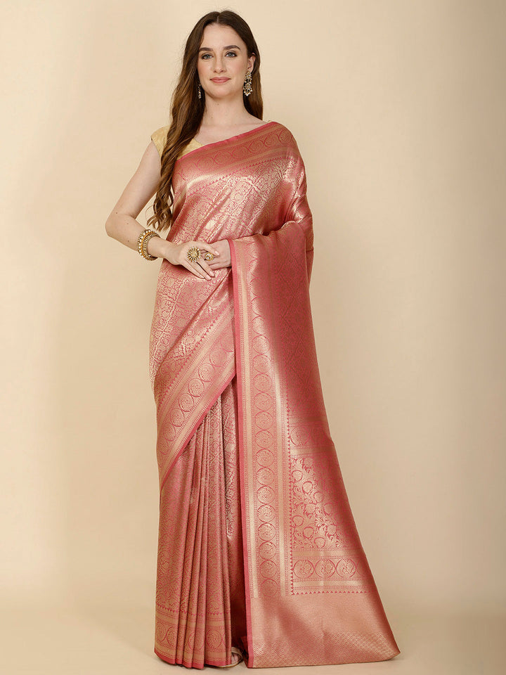 Ethnic Motifs Woven Handloom Saree