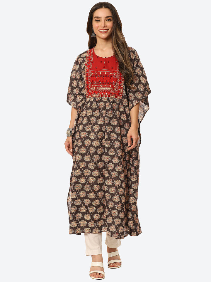 Printed Cotton Kaftan Kurta
