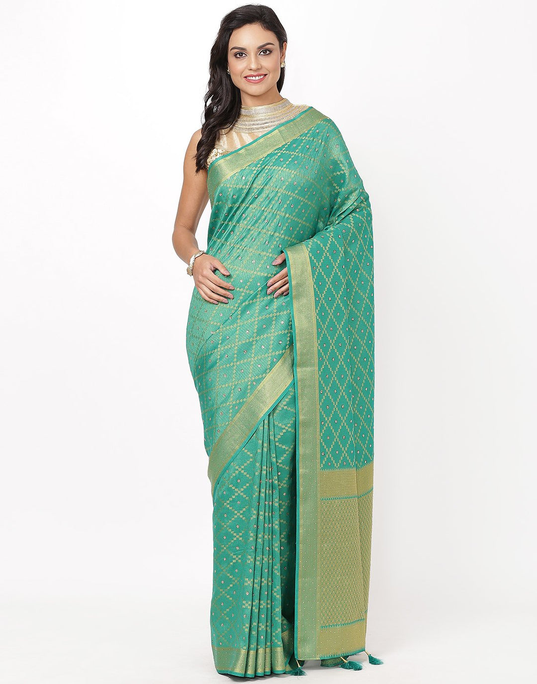 Green Art Handloom Saree