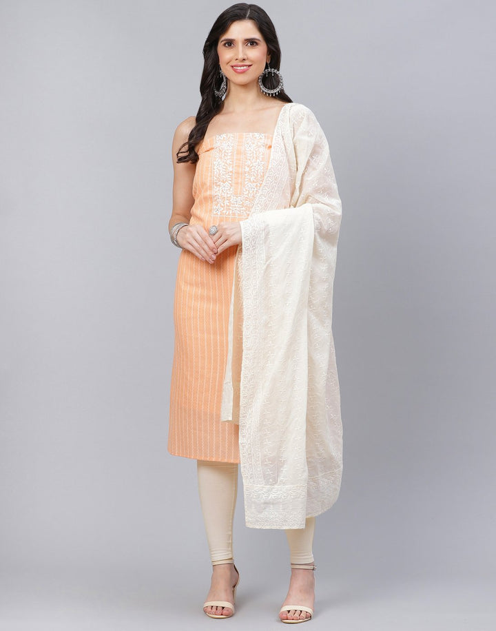 Cotton Embroidered Suit Piece