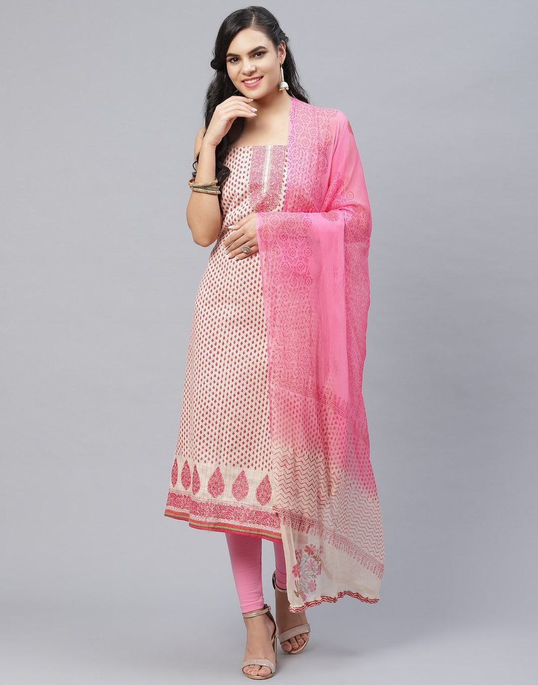 Cotton Embroidered Suit piece