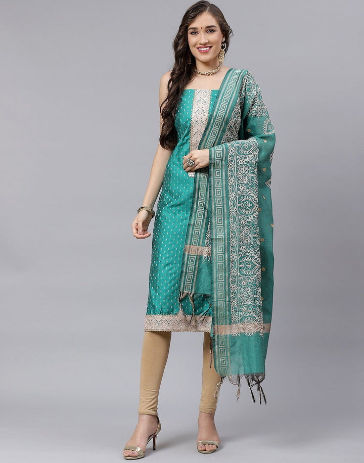 Chanderi Embroidered Suit Piece