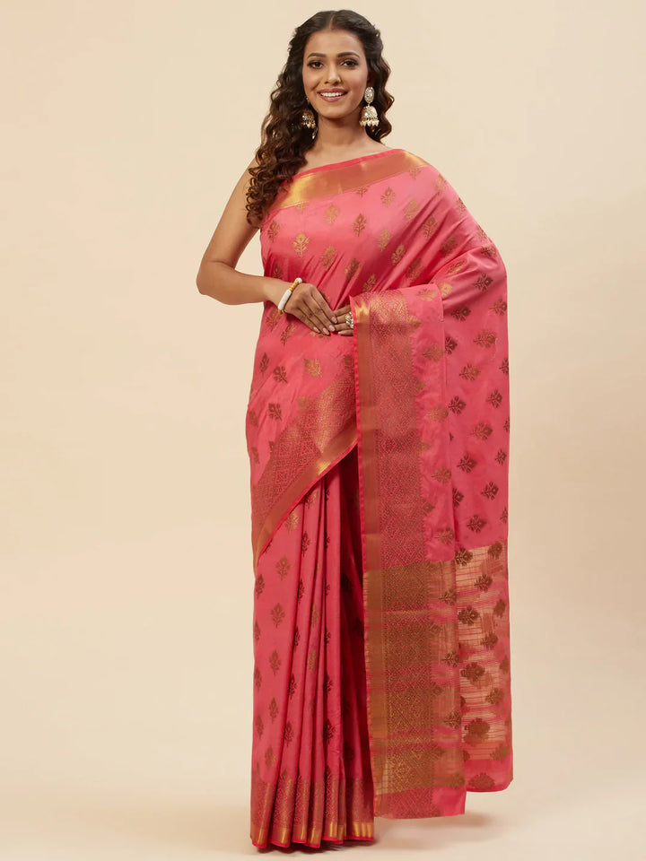 Zari Booti Handloom Woven Saree
