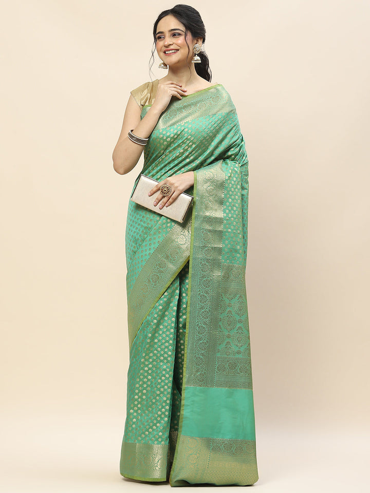 Zari Booti Woven Art Silk Banarsi Saree