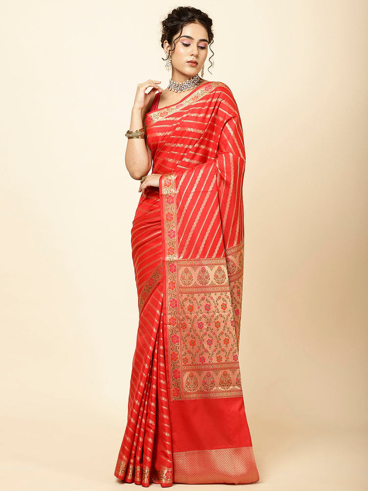 Zari Jaal Woven Cotton Saree