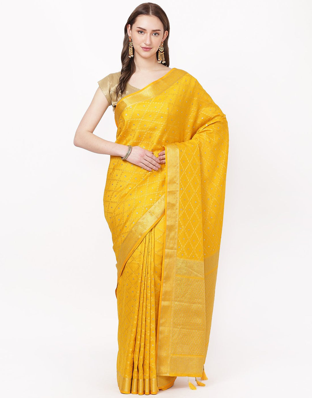 Mustard Art Handloom Saree