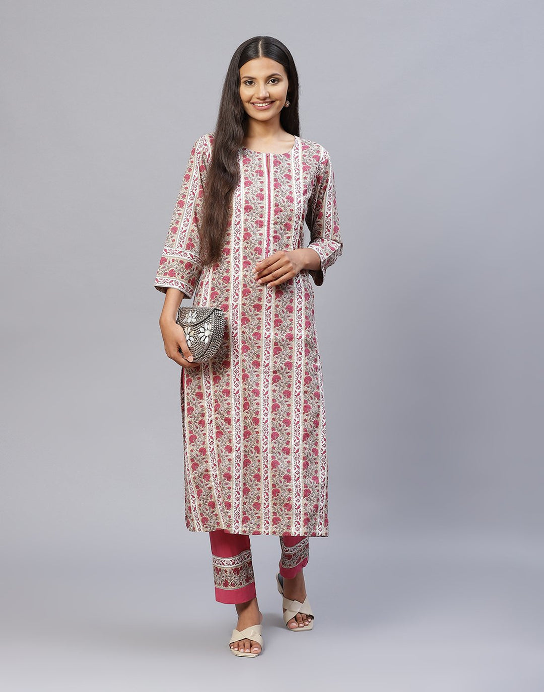 Cotton Printed Kurti Pant Set