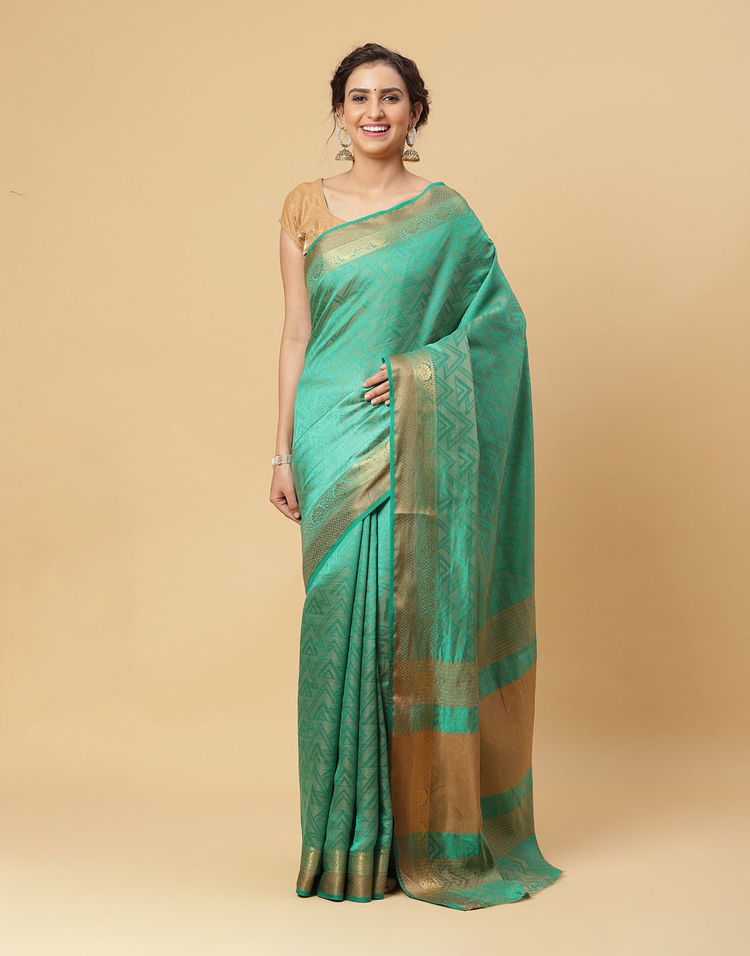 Woven Art Handloom Saree With Border