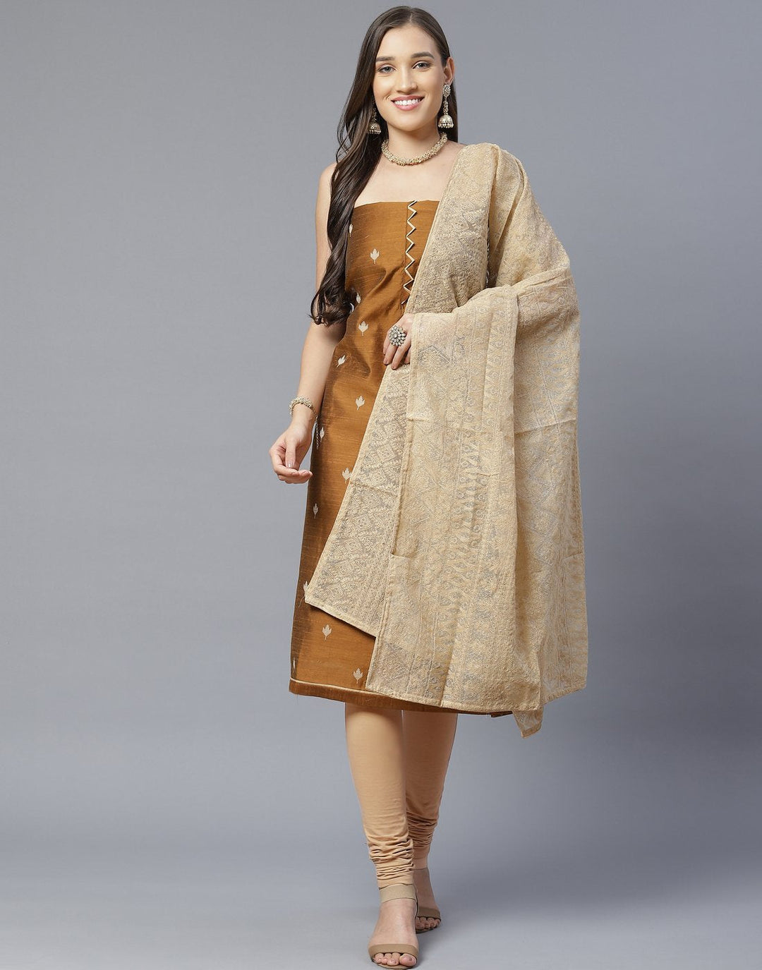 Chanderi Suit Set