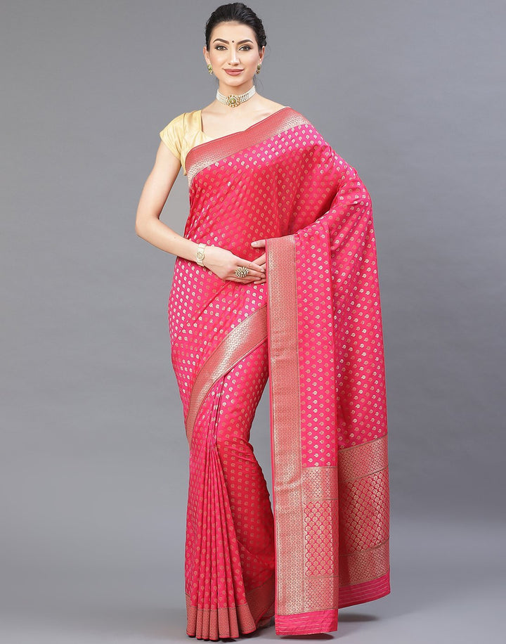 Banarasi Woven Silk Embroidered Saree