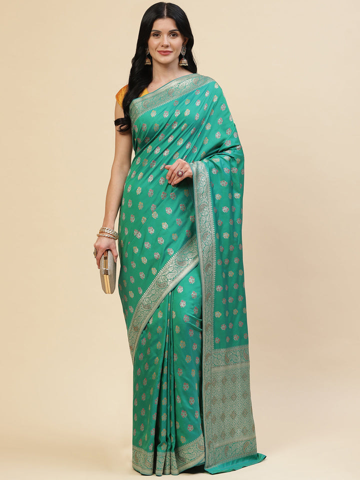 Stone Booti Banarasi Woven Saree