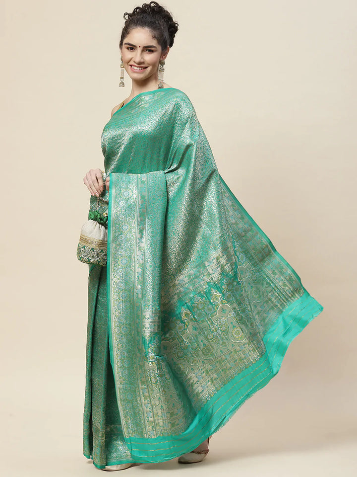 Zari Jaal Handloom Woven Saree