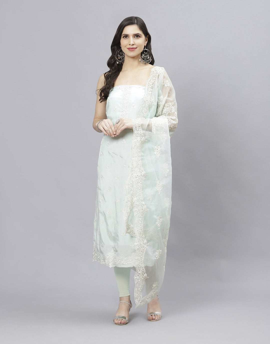 Muslin Embroidered Suit piece