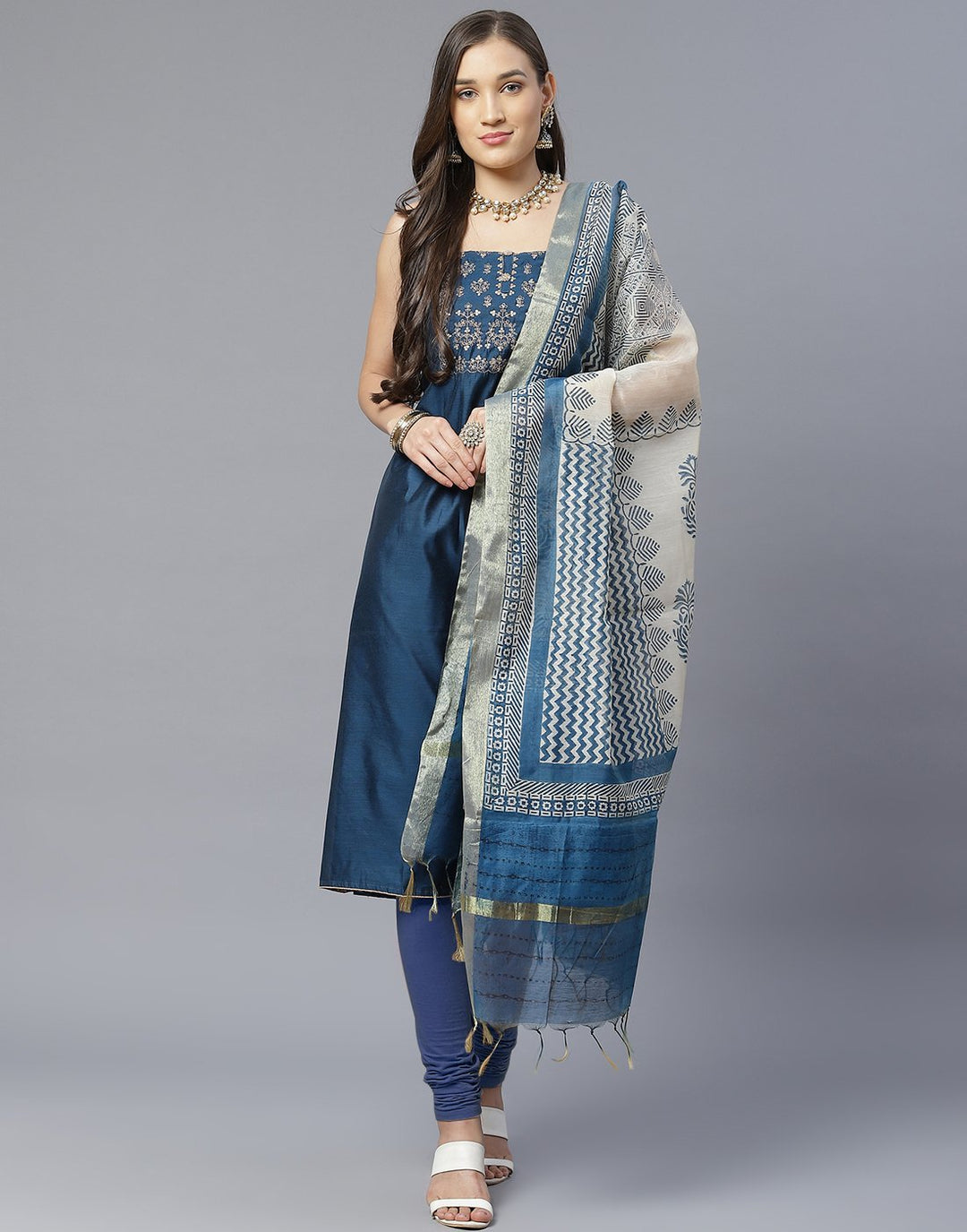 Chanderi Suit Set