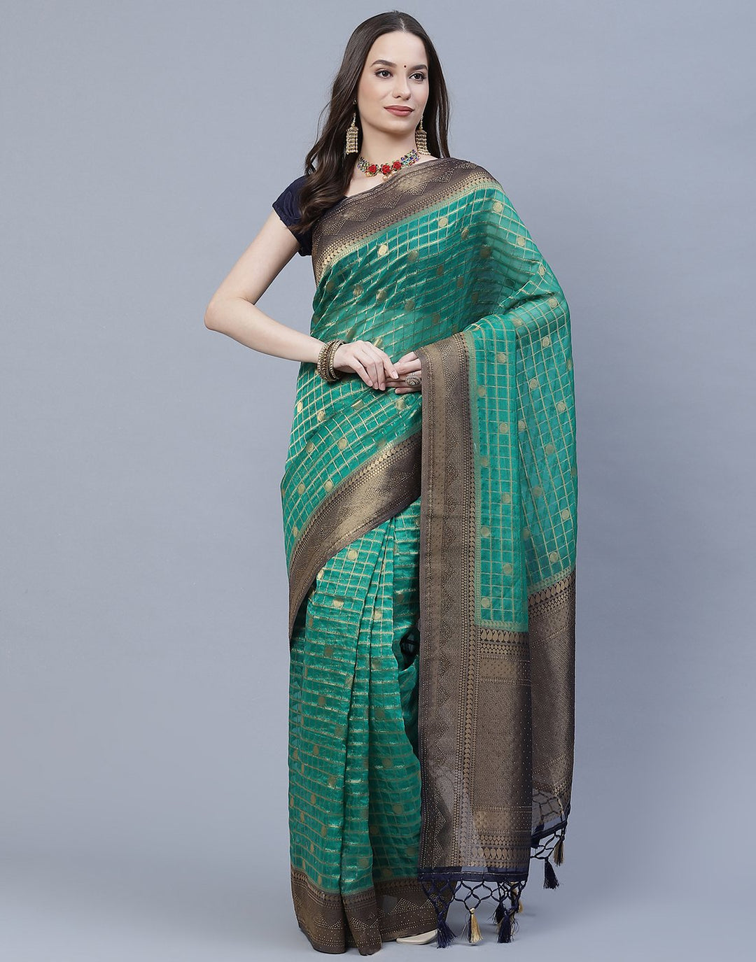 Organza Embroidery Saree