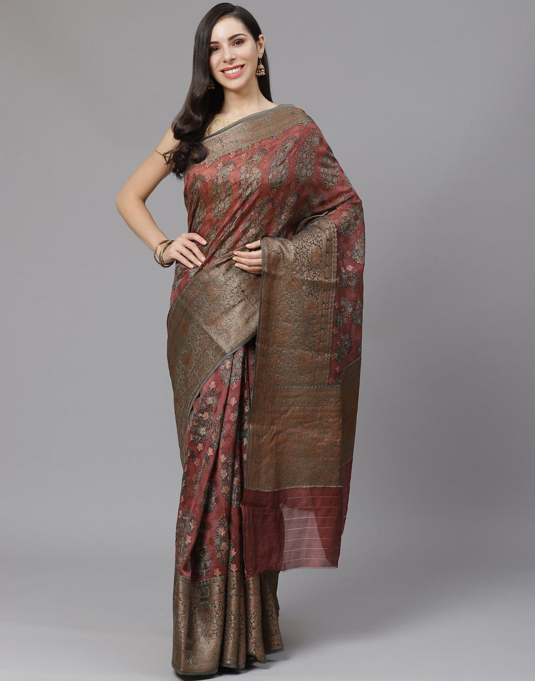 Cotton Printed Saree With Zari Border