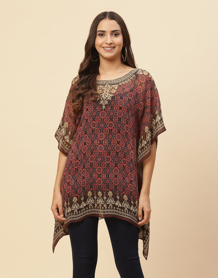 Digital Printed Georgette Kaftan