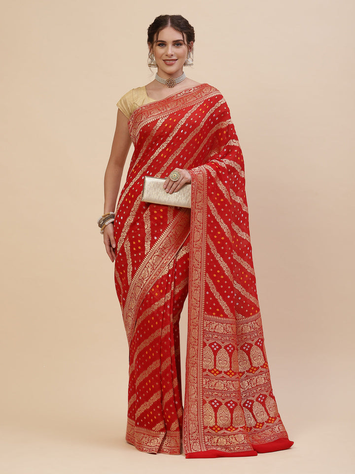 Gharchola Banarasi Plain Saree