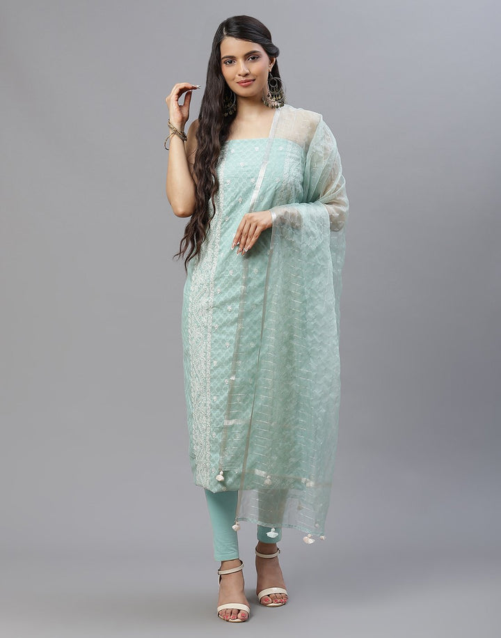 Chanderi Embroidered Suit piece