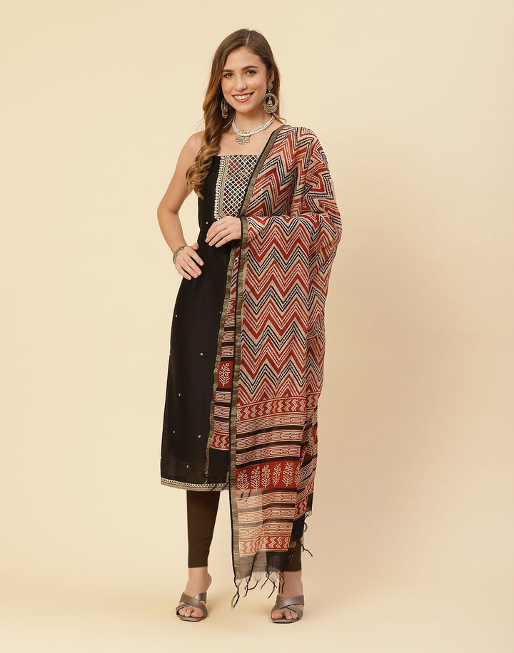 Embroidered Chanderi Suit Piece