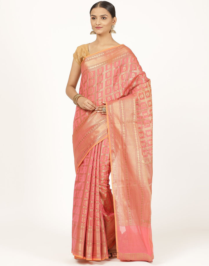 MBZ Meena Bazaar-Cotton Woven Saree