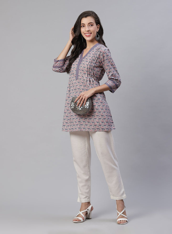 Cotton Printed Short Kurti