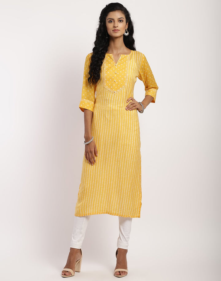 MBZ Meena Bazaar-Cotton Printed Kurta