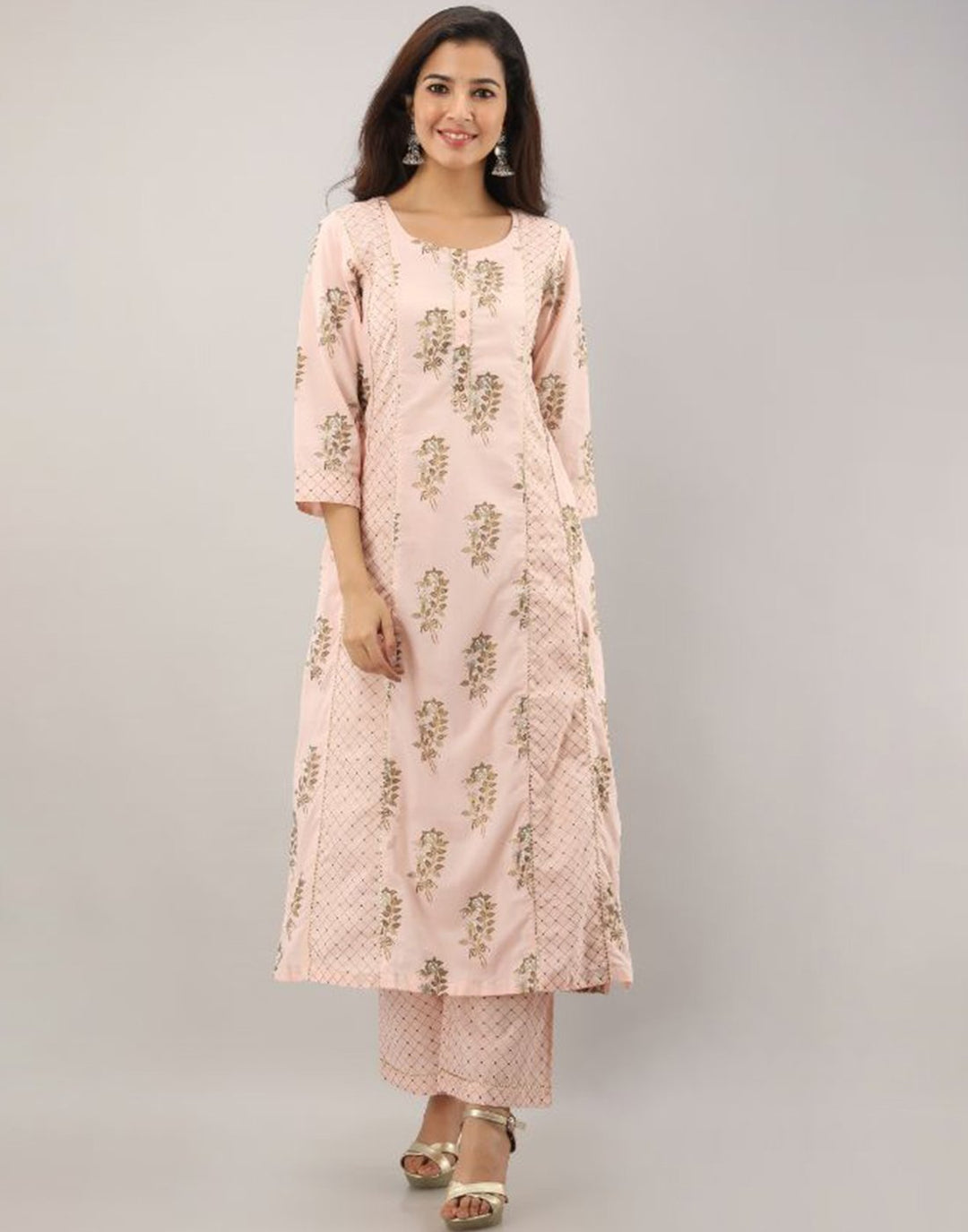 Printed Cotton Kurti With Pant