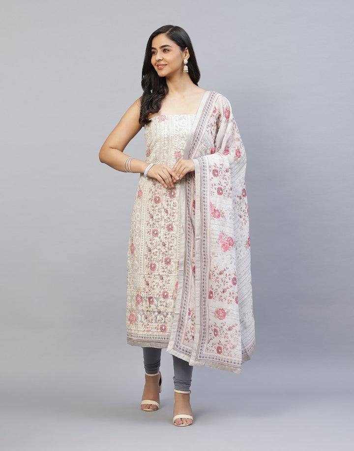 Embroidered Art Georgette Suit Piece