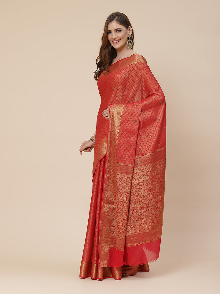 Stone Work Georgette Plain Saree