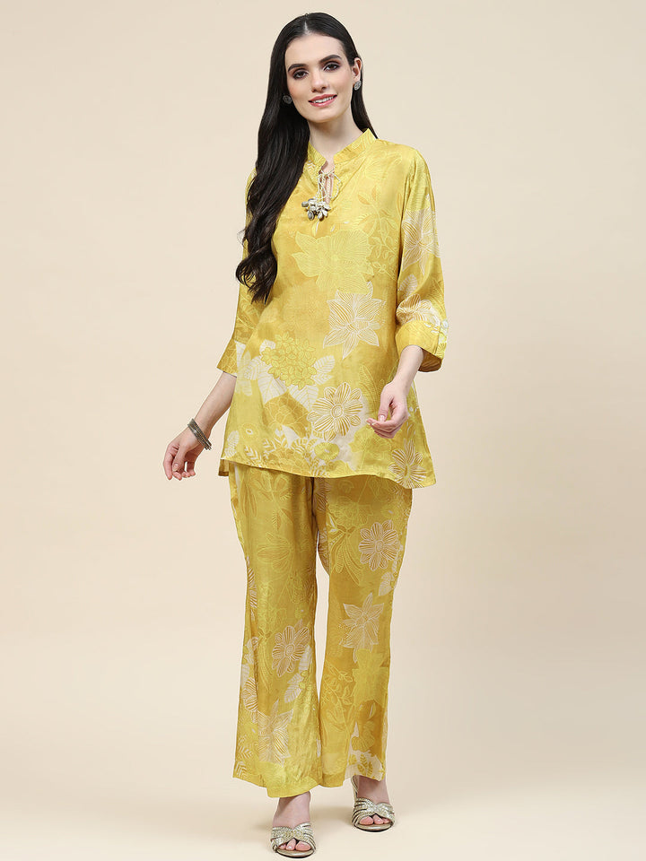Printed Muslin Kurti With Pants