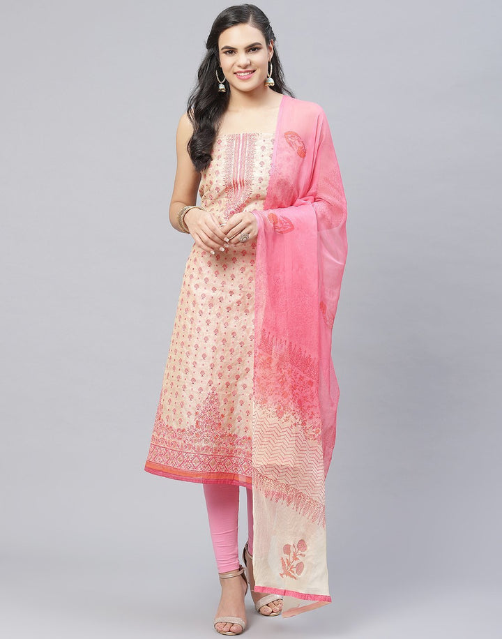 Chanderi Printed Suit piece
