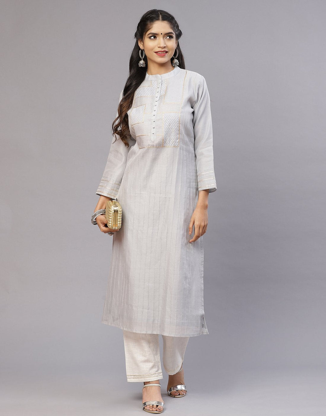 Aumre Chanderi Kurta