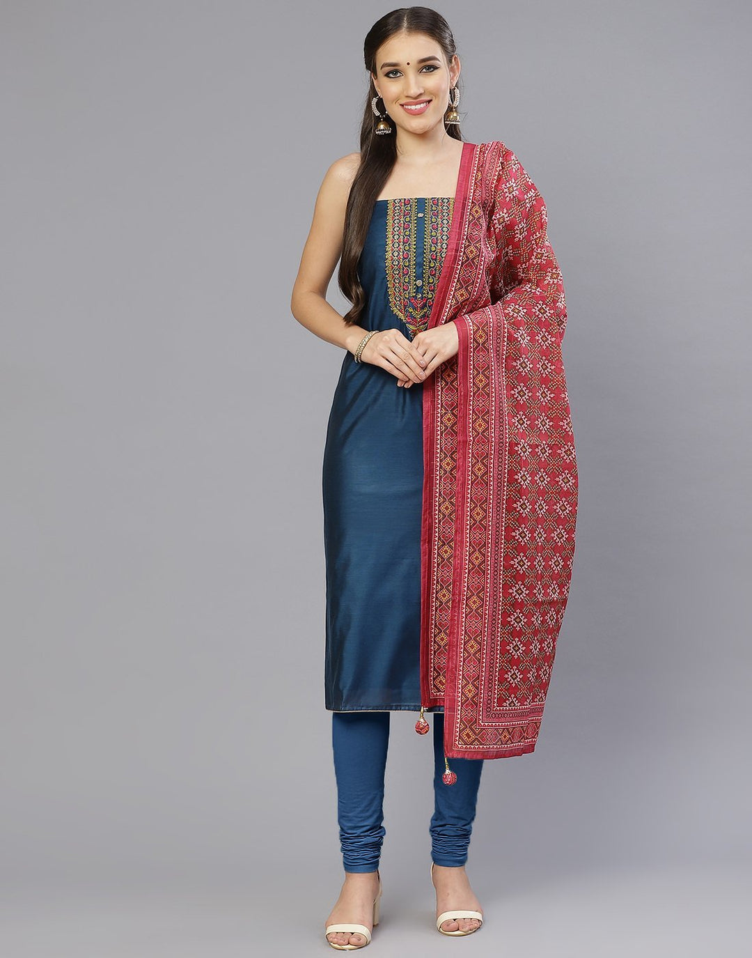 Chanderi Suit Set