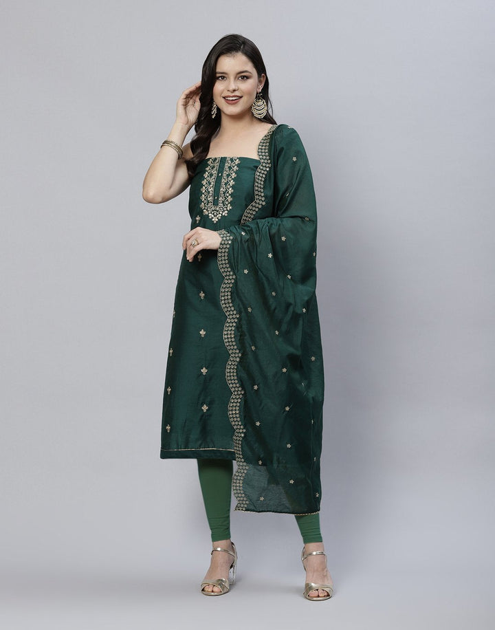 Embroidered Chanderi Suit Piece