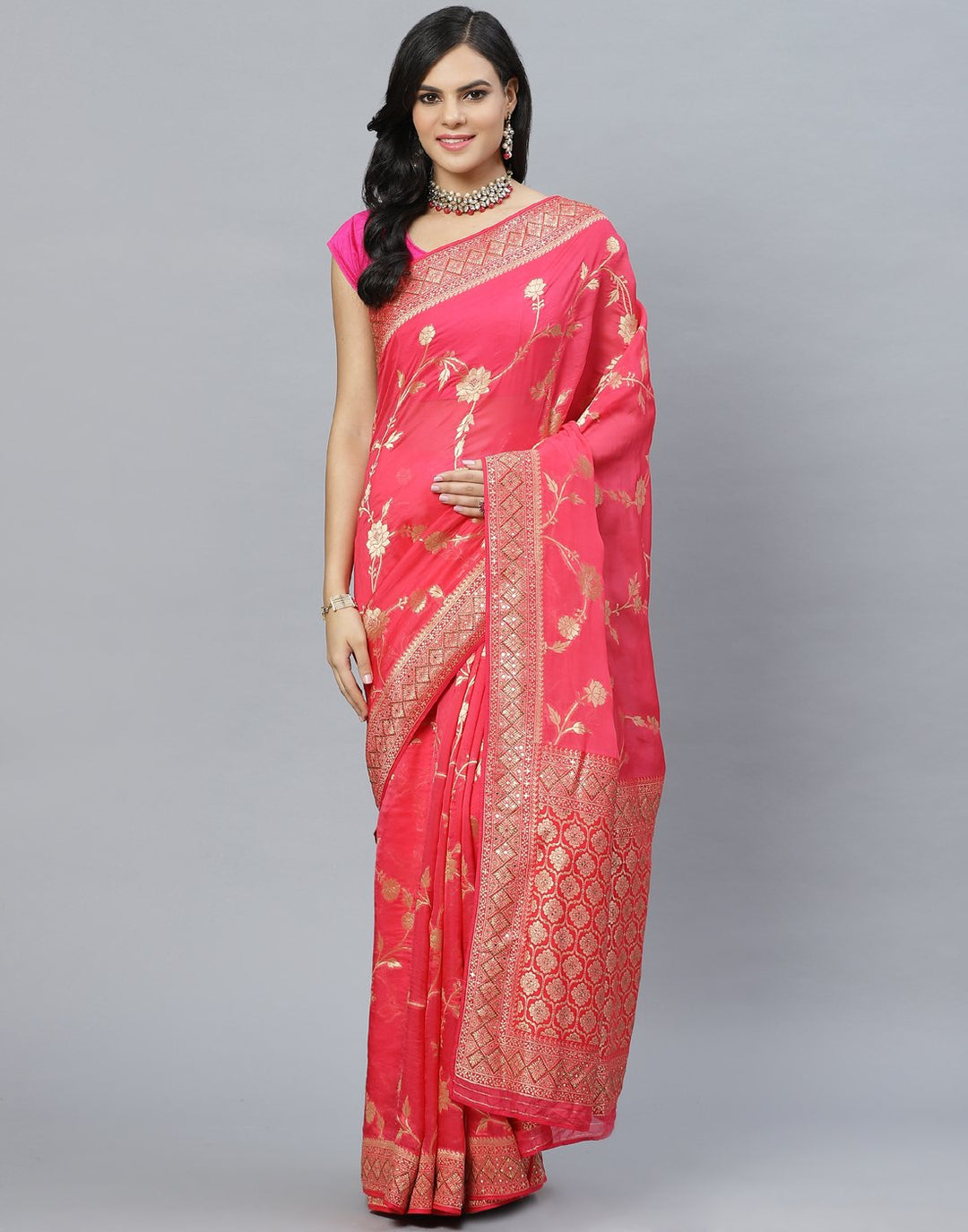 Banarasi Woven Embroidery Saree