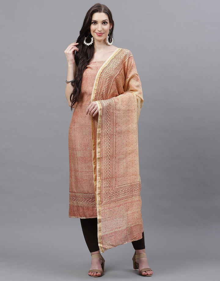 Fine Maheshwari Printed Suit Piece