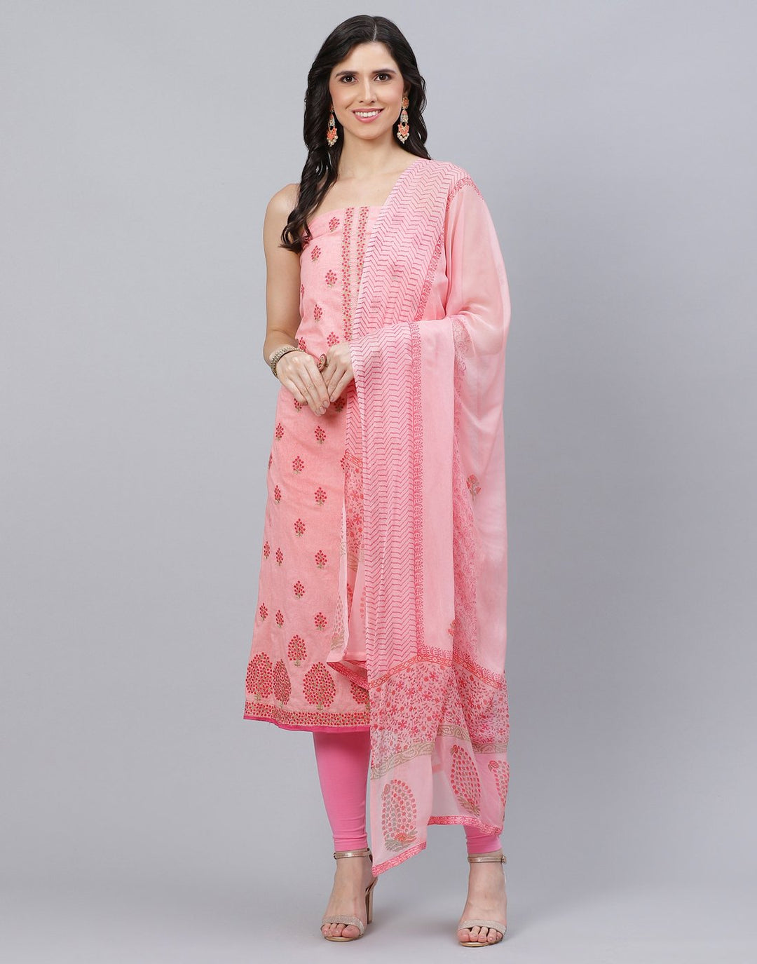 Cotton Embroidered Suit piece