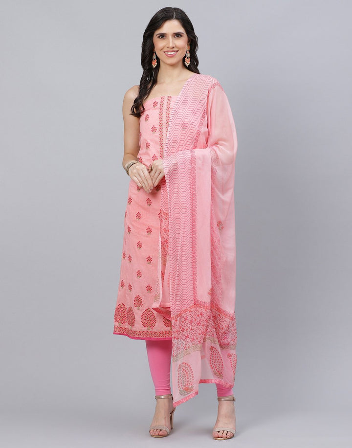 Cotton Embroidered Suit piece