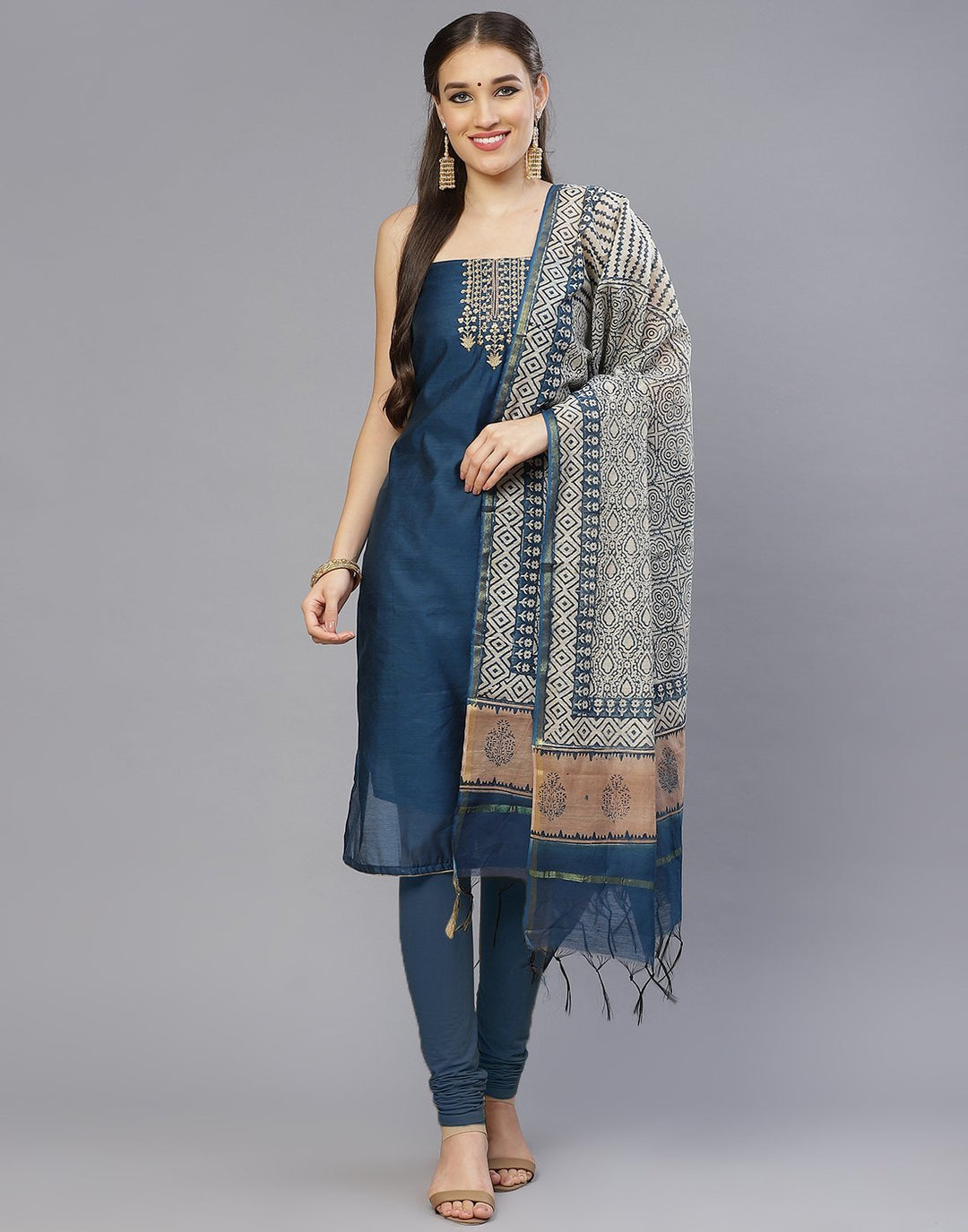 Chanderi Suit Set