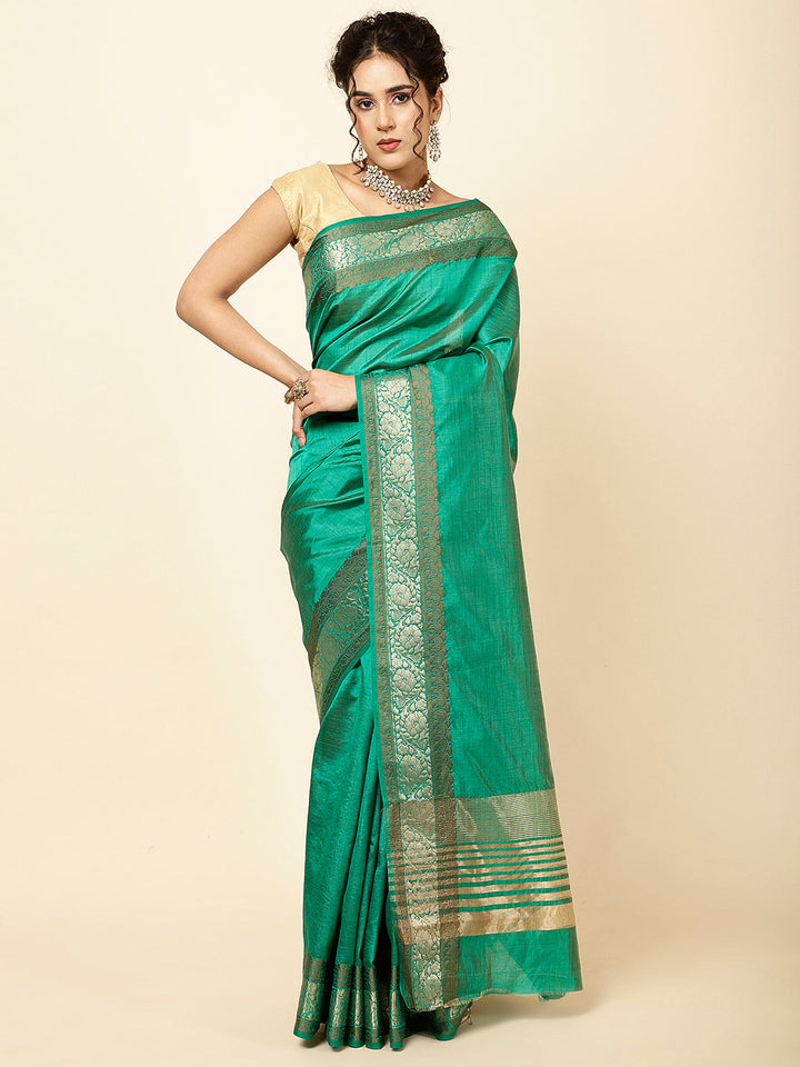 Zari Border Woven Handloom Saree