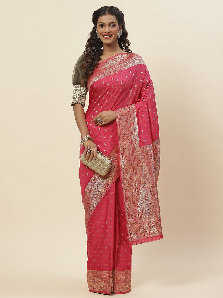 Zari Border Woven Handloom Saree