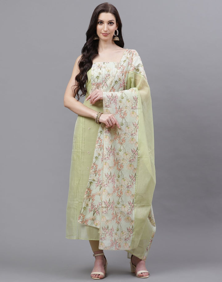 Chanderi Embroidered Suit Piece
