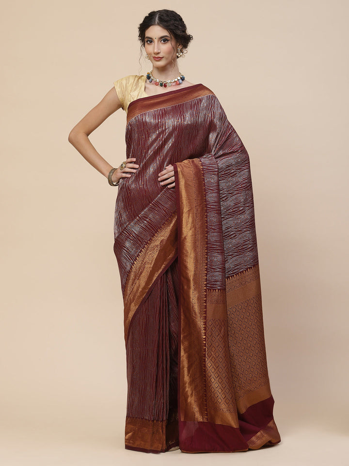 Zari Jaal Art Handloom Woven Saree