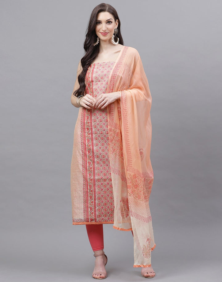 Chanderi Printed Suit piece