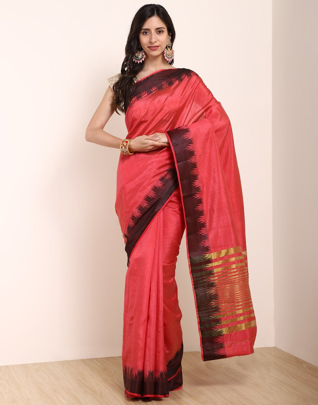 Mustard Art Handloom Saree