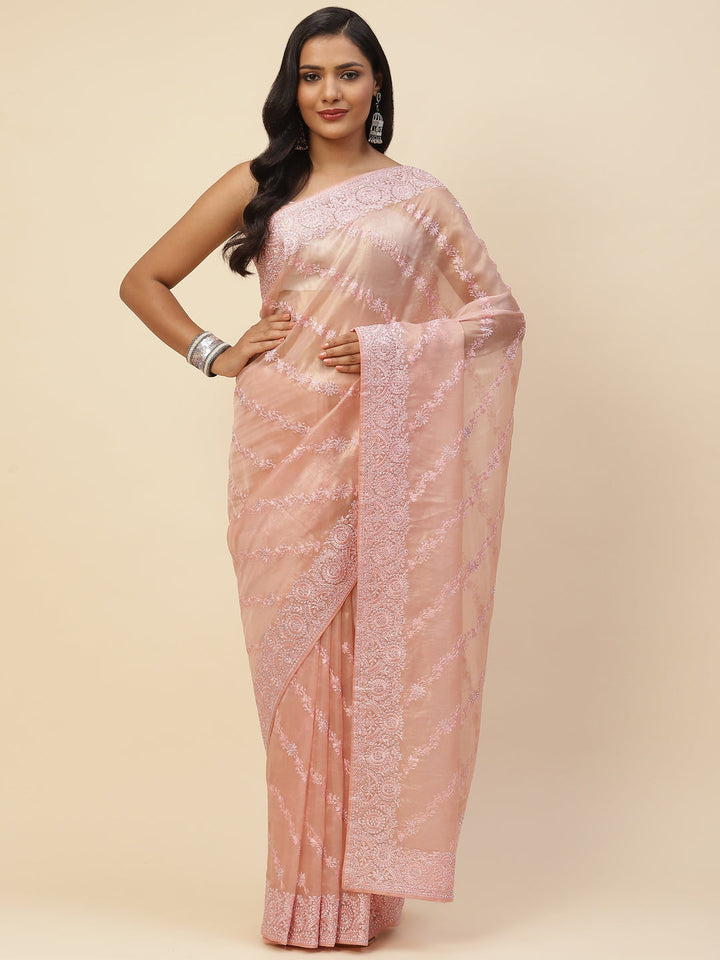 Stone Embroidered Banarasi Saree