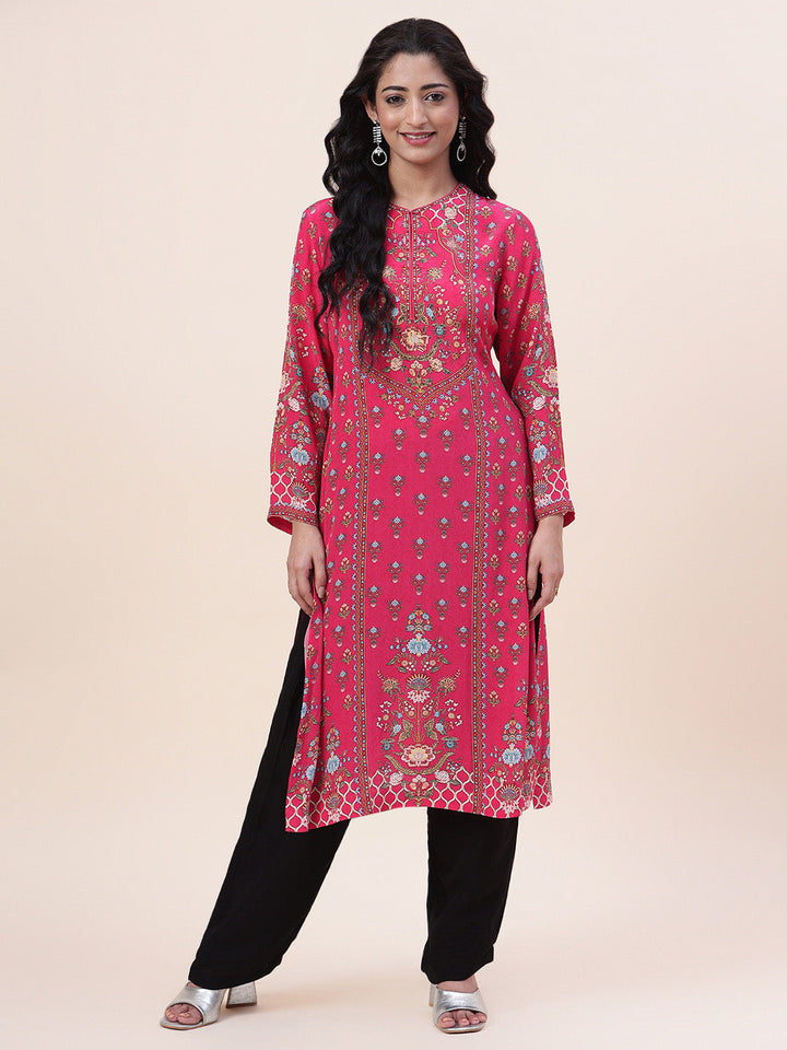Digital Printed Crepe Kurta