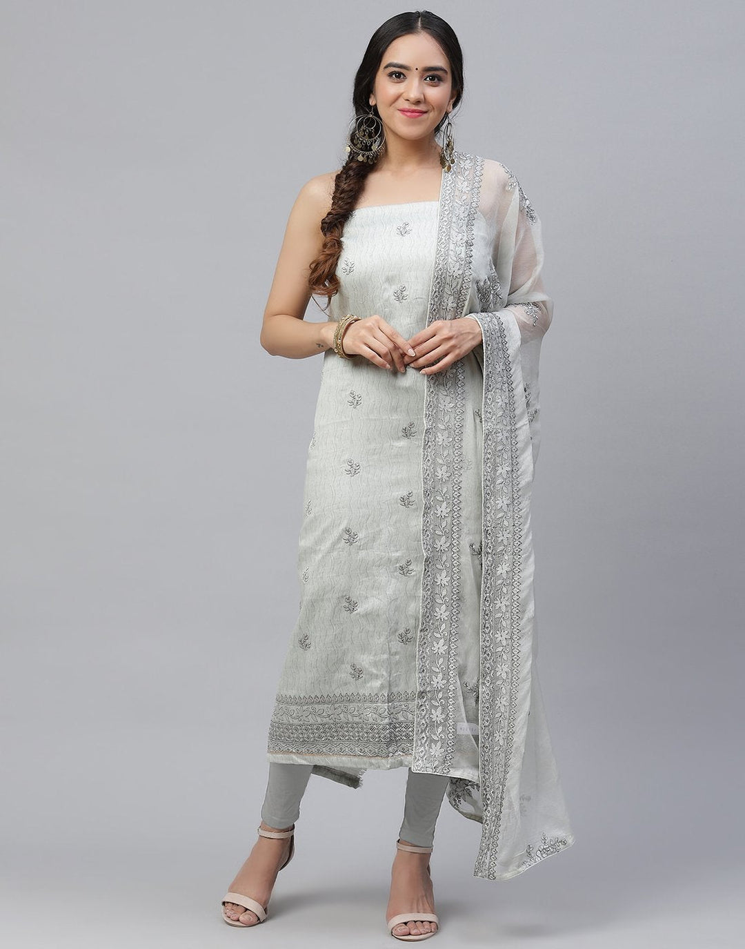 Cotton Embroidered Suit piece